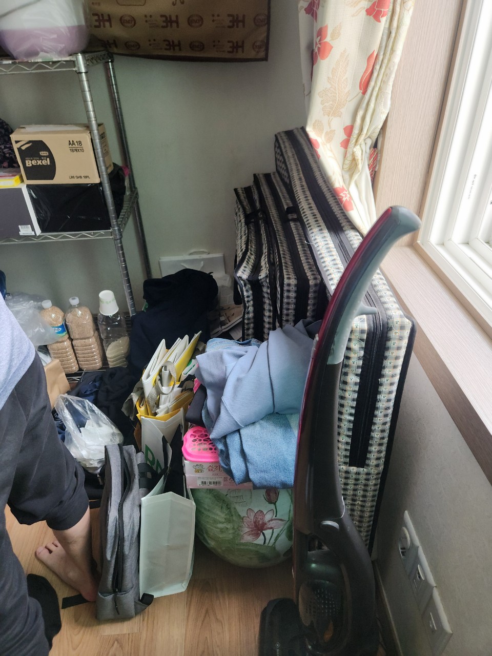 성남시 폐기물처리 작업 중