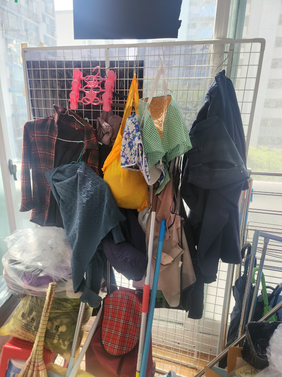 구리시 폐기물처리 작업 중