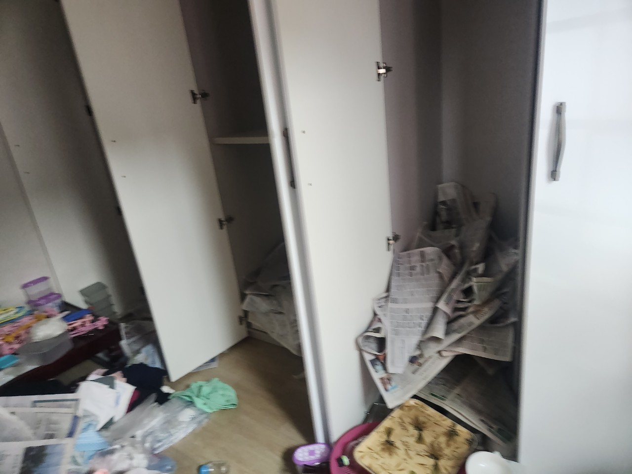 가평군 폐기물처리 작업 중