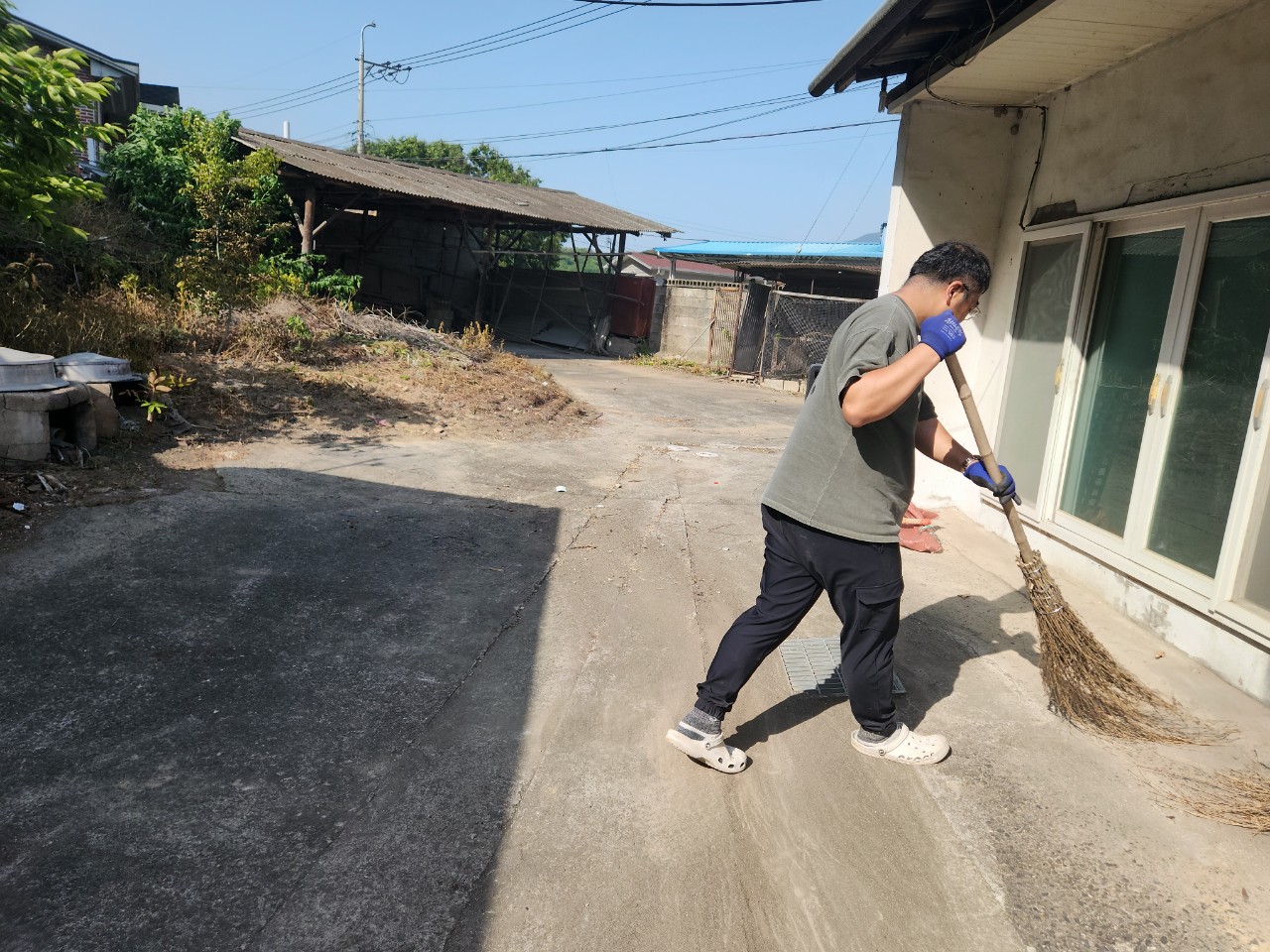안성시 폐기물처리 작업 중